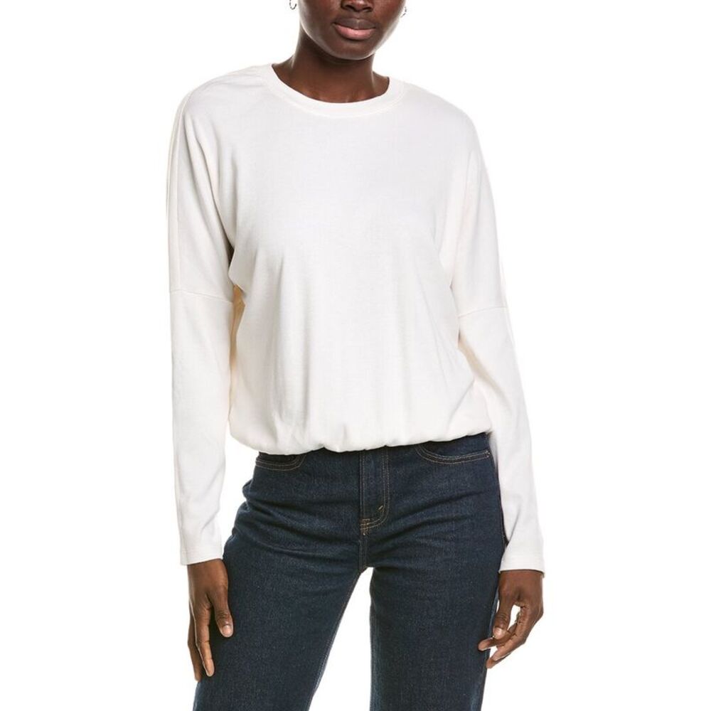 Michael Stars Womens Kaley Crewneck T-Shirt, White